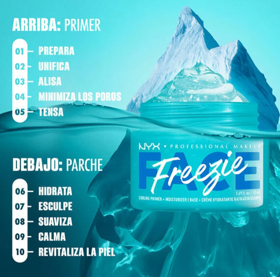 Primer Facial Profesional Freezie Cooling + Moisturizer NYX