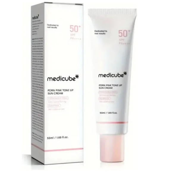 Protector Solar Multifunción Medicube PDNR tono Pink Up Glut