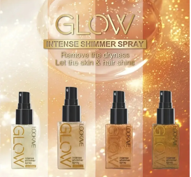 Spray Facial y Corporal Iluminador Brillo Glow