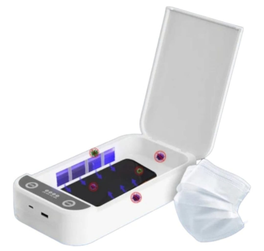 Caja Esterilizadora Desinfectante Luz UV con Boca Aromática Desinfección 360° de Artículos Diarios