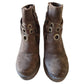 Zapatos Botin Mujer C Moran Cuero Natural Color Chocolate
