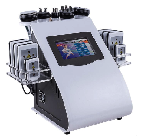 Equipo 6 en 1, Lipolaser, Cavitador, Radiofrecuencia Corporal y Facial, Vacum con RF