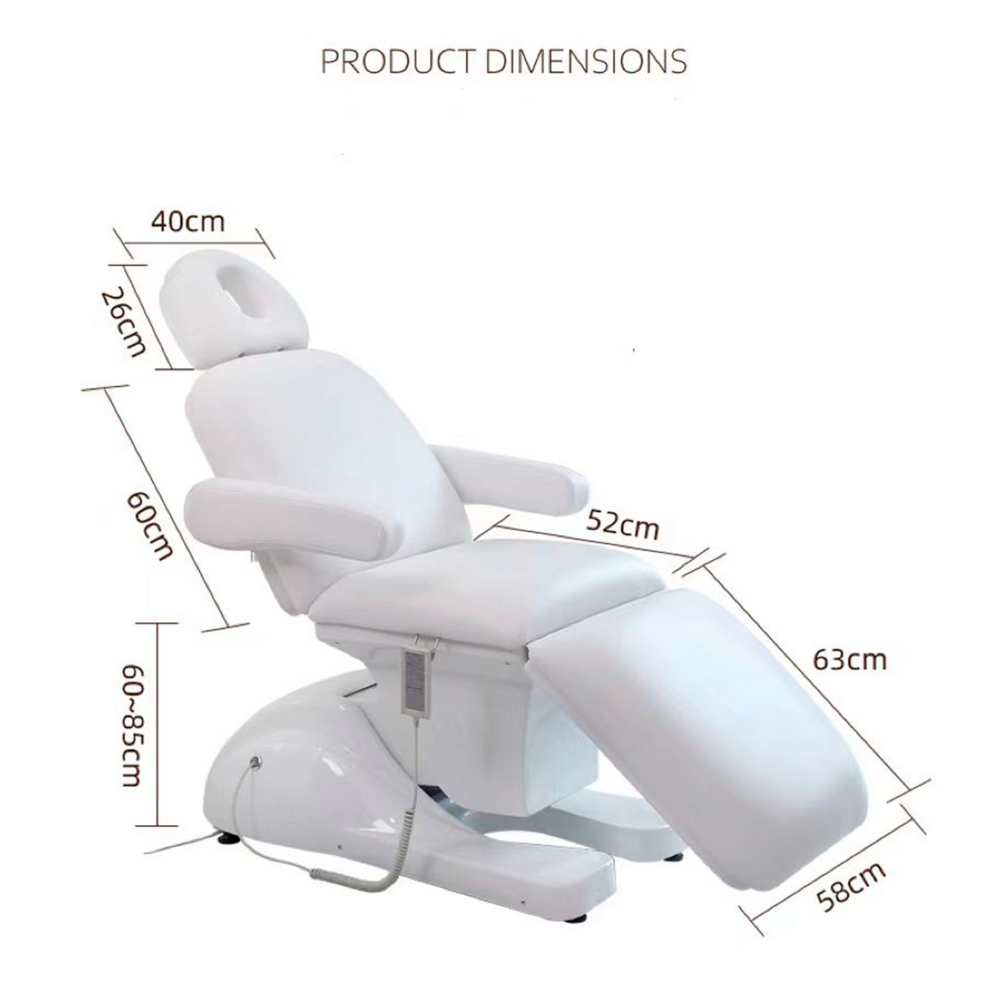 Sillón de Atención Eléctrico Cosmetología Masaje y Estética